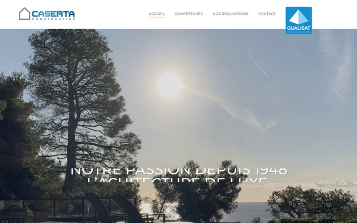 Aperçu du site Caserta Construction
