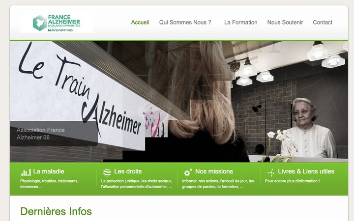 Aperçu du site France Alzheimer 06